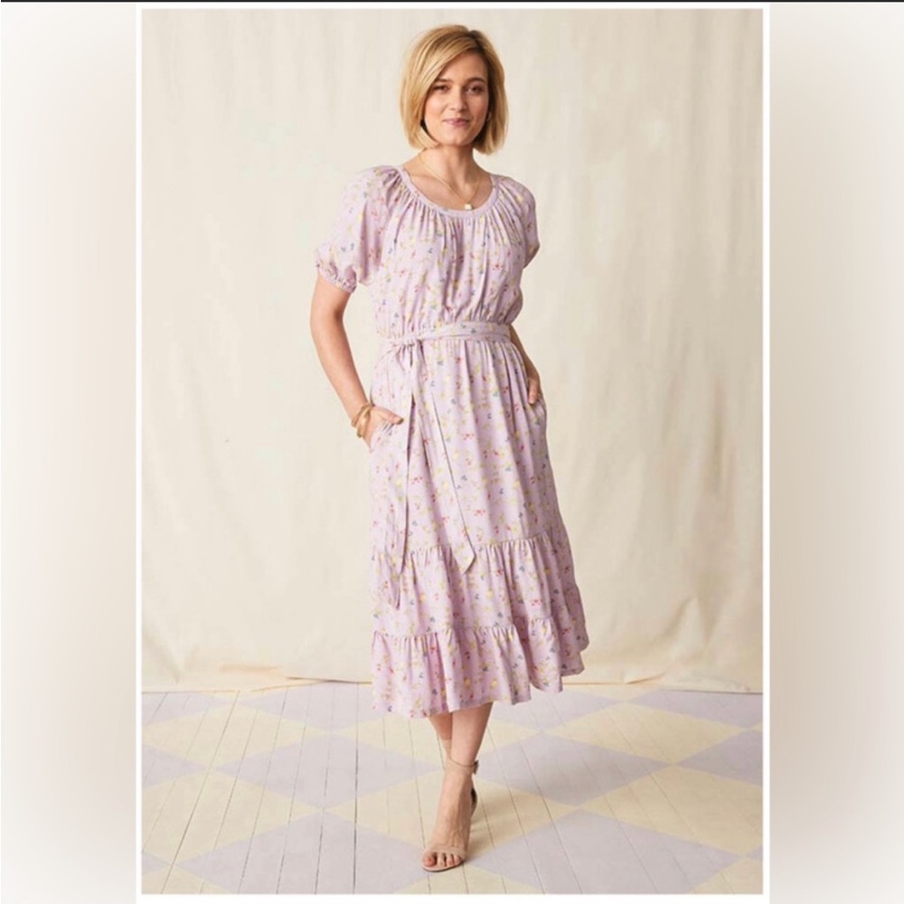 NWT Matilda Jane Enchanted Garden Artist Floral Dress Size
